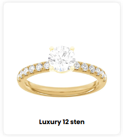 Luxury 12 sten ringe